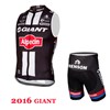 2016 Giant Cycling Vest Maillot Ciclismo Sleeveless and Cycling Shorts Cycling Kits cycle jerseys Ciclismo bicicletas XXS