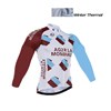 2016 AG2R Thermal Fleece Cycling Jersey Ropa Ciclismo Winter Long Sleeve Only Cycling Clothing cycle jerseys Ropa Ciclismo bicicletas maillot ciclismo