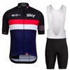 2016 SKY  Cycling Jersey Maillot Ciclismo Short Sleeve and Cycling bib Shorts Cycling Kits Strap cycle jerseys Ciclismo bicicletas