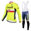 2017 Tinkoff 2017 Tinkoff Cycling Jersey Long Sleeve and Cycling bib Pants Cycling Kits Strap XXS