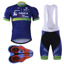 Orica Greenedge 2017  Cycling Jersey Maillot Ciclismo Short Sleeve and Cycling bib Shorts Cycling Kits Strap cycle jerseys Ciclismo bicicletas XXS