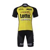 2017 Lotto Black Yellow   Cycling Jersey Short Sleeve Maillot Ciclismo and Cycling Shorts Cycling Kits cycle jerseys Ciclismo bicicletas XXS