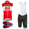2017 LOTTO SOUDAL Cycling Maillot Ciclismo Vest Sleeveless and Cycling Shorts Cycling Kits cycle jerseys Ciclismo bicicletas XXS