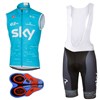 2017 SKY 04 Cycling Maillot Ciclismo Vest Sleeveless and Cycling Shorts Cycling Kits cycle jerseys Ciclismo bicicletas XXS