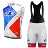 2017 FRANCAISE DES JEUX GILET Cycling Maillot Ciclismo Vest Sleeveless and Cycling Shorts Cycling Kits cycle jerseys Ciclismo bicicletas XXS