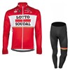 2017 LOTTO SOUDAL Cycling Jersey Long Sleeve and Cycling Pants Cycling Kits XXS