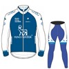 2017 Team Novo Nordisk DEVELOPMENT Blue Cycling Jersey Long Sleeve and Cycling Pants Cycling Kits XXS