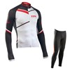 NORTHWAVE Blade white-black Cycling Jersey Long Sleeve and Cycling Pants Cycling Kits XXS