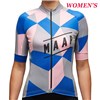 2016 Women’s  Maap Cube Blue-Pink Cycling Cycling Jersey Ropa Ciclismo Short Sleeve Only Cycling Clothing cycle jerseys Ciclismo bicicletas maillot ciclismo XXS