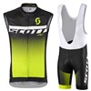 SCOTT RC Pro Sleeveless Jersey Cycling Maillot Ciclismo Vest Sleeveless and Cycling Shorts Cycling Kits cycle jerseys Ciclismo bicicletas XXS