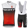 SCOTT RC Pro Sleeveless Jersey Cycling Maillot Ciclismo Vest Sleeveless and Cycling Shorts Cycling Kits cycle jerseys Ciclismo bicicletas XXS