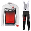 SCOTT RC Pro Long Sleeve Jersey Cycling Jersey Long Sleeve and Cycling bib Pants Cycling Kits Strap