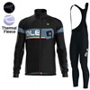 2017 ALE ADRIATICO LS BLACK GREY Thermal Fleece Cycling Jersey Long Sleeve Ropa Ciclismo Winter and Cycling bib Pants ropa ciclismo thermal ciclismo jersey thermal XXS