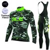 2017 ALE CAMO LS BLACK GREEN FLUO Thermal Fleece Cycling Jersey Long Sleeve Ropa Ciclismo Winter and Cycling bib Pants ropa ciclismo thermal ciclismo jersey thermal XXS