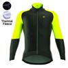 2017 ALE CAPO NORD BLACK YELLOW FLUO Thermal Fleece Cycling Jersey Ropa Ciclismo Winter Long Sleeve Only Cycling Clothing cycle jerseys Ropa Ciclismo bicicletas maillot ciclismo XXS