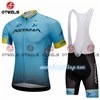 2018 ASTANA Cycling Jersey Maillot Ciclismo Short Sleeve and Cycling bib Shorts Cycling Kits Strap cycle jerseys Ciclismo bicicletas S