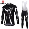 OTWZLS Cycling Jersey Long Sleeve and Cycling bib Pants Cycling Kits Strap S