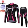 OTWZLS WOMEN Thermal Fleece Cycling Jersey Ropa Ciclismo Winter Long Sleeve and Cycling Pants ropa ciclismo thermal ciclismo jersey thermal S