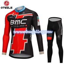 2018 BMC Cycling Jersey Long Sleeve and Cycling Pants Cycling Kits S