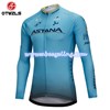 2018 ASTANA Cycling Jersey Long Sleeve Only Cycling Clothing cycle jerseys Ropa Ciclismo bicicletas maillot ciclismo S
