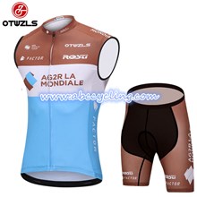 2018 AG2R Cycling Vest Maillot Ciclismo Sleeveless and Cycling Shorts Cycling Kits cycle jerseys Ciclismo bicicletas S