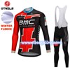 2018 BMC Thermal Fleece Cycling Jersey Long Sleeve Ropa Ciclismo Winter and Cycling bib Pants ropa ciclismo thermal ciclismo jersey thermal S