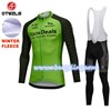 2018 WAOWDEALS Thermal Fleece Cycling Jersey Long Sleeve Ropa Ciclismo Winter and Cycling bib Pants ropa ciclismo thermal ciclismo jersey thermal S