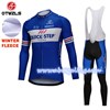 2018 QUICK STEP Thermal Fleece Cycling Jersey Long Sleeve Ropa Ciclismo Winter and Cycling bib Pants ropa ciclismo thermal ciclismo jersey thermal S