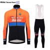 2017 Team De-Rosa Santini  Thermal Fleece Cycling Jersey Long Sleeve Ropa Ciclismo Winter and Cycling bib Pants ropa ciclismo thermal ciclismo jersey thermal