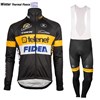 2017  Telenet Fidea Lions Thermal Fleece Cycling Jersey Long Sleeve Ropa Ciclismo Winter and Cycling bib Pants ropa ciclismo thermal ciclismo jersey thermal XS