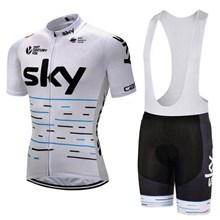 2018 Sky Cycling Jersey Maillot Ciclismo Short Sleeve and Cycling bib Shorts Cycling Kits Strap cycle jerseys Ciclismo bicicletas XS