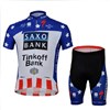2013 saxo bank  Cycling Jersey Short Sleeve and Cycling Shorts Cycling Kits S