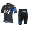 2013 sky Cycling Jersey Short Sleeve and Cycling Shorts Cycling Kits S