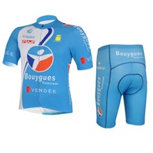 2013  bouygues  Cycling Jersey Short Sleeve and Cycling Shorts Cycling Kits S
