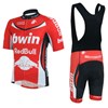 2013 bwin Cycling Jersey Short Sleeve and Cycling bib Shorts Cycling Kits Strap S