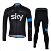 2013 sky Cycling Jersey Long Sleeve and Cycling Pants Cycling Kits