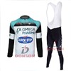 2013 quick step Cycling Jersey Long Sleeve and Cycling bib Pants Cycling Kits Strap S