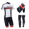 2013 castelli Cycling Jersey+bib Shorts+Gloves+Leg Sleeves S