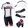 2013 castelli Cycling Jersey+bib Shorts+Cap+Arm Sleeves+Gloves S