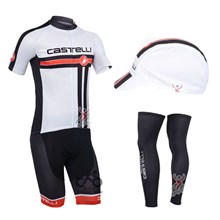 2013 castelli Cycling Jersey+bib Shorts+Cap+Leg Sleeves S