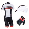 2013 castelli Cycling Jersey+bib Shorts+Cap+Gloves S