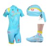 2013 astana Cycling Jersey+bib Shorts+Cap+Shoe Covers