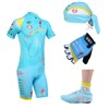 2013 astana Cycling Jersey+bib Shorts+Gloves+Cap+Shoe Covers S