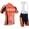 2013 euskaltel Cycling Jersey Short Sleeve and Cycling bib Shorts Cycling Kits Strap S