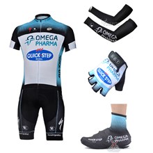 2013 quick-step Cycling Jersey+Shorts+Arm sleeves+Gloves+Shoes covers