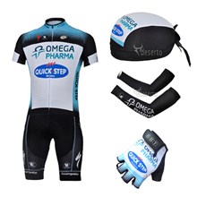 2013 quick-step Cycling Jersey+Shorts+Scarf+Arm sleeves+Gloves