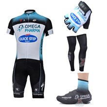 2013 quick-step Cycling Jersey+Shorts+Gloves+Leg sleeves+Shoes covers