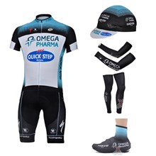2013 quick-step Cycling Jersey+Shorts+Cap+Arm sleeves+Leg sleeves+Shoes covers