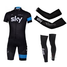 2013 sky Cycling Jersey+Shorts+Arm sleeves+Leg sleeves