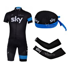 2013 sky Cycling Jersey+Shorts+Scarf+Arm sleeves